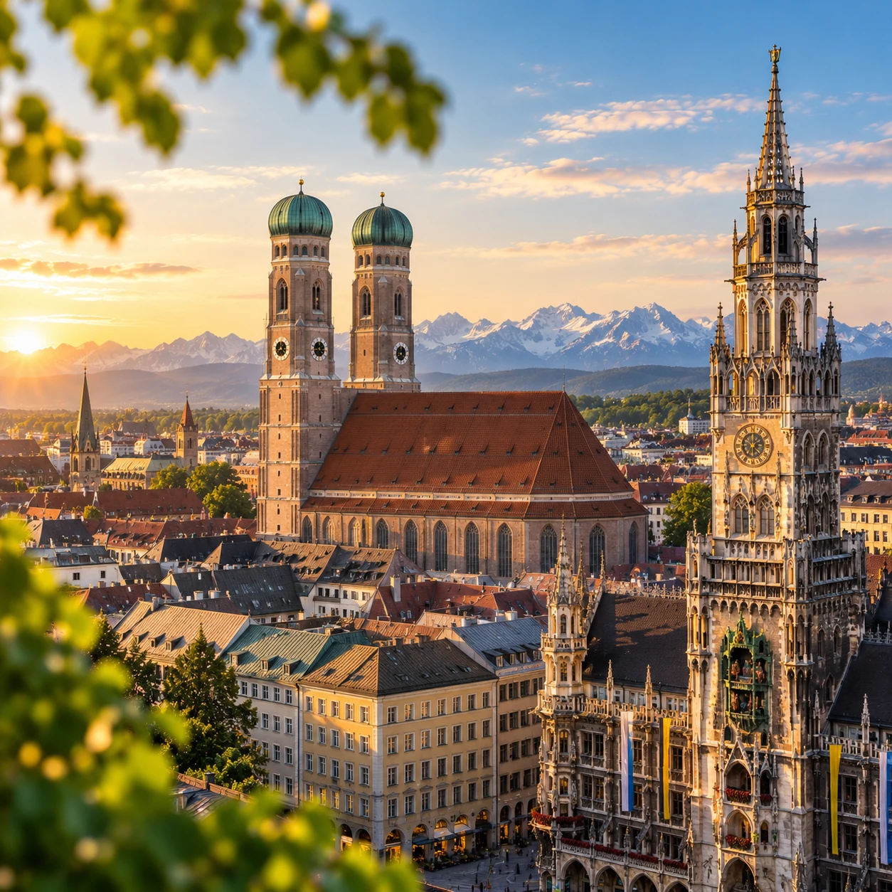 Blick über München mit Frauenkirche